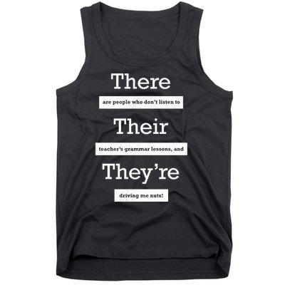 Funny Grammar Teacher Tank Top