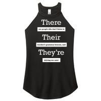 Funny Grammar Teacher Women's Perfect Tri Rocker Tank