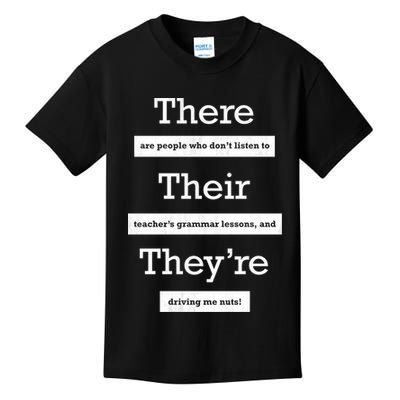 Funny Grammar Teacher Kids T-Shirt