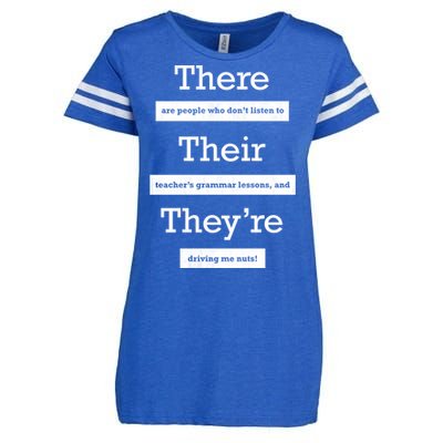 Funny Grammar Teacher Enza Ladies Jersey Football T-Shirt