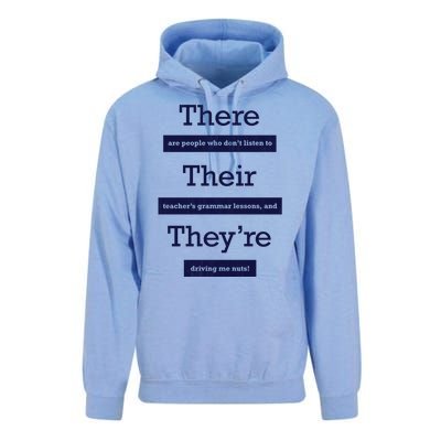 Funny Grammar Teacher Unisex Surf Hoodie