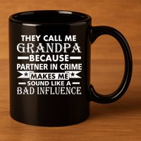 Funny Grandpa Grandfather 11oz C Handle Ceramic Mug