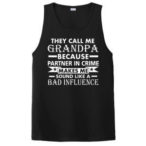 Funny Grandpa Grandfather PosiCharge Competitor Tank