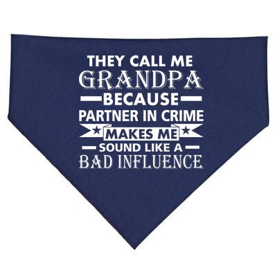 Funny Grandpa Grandfather USA-Made Doggie Bandana