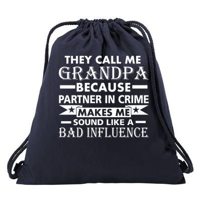 Funny Grandpa Grandfather Drawstring Bag