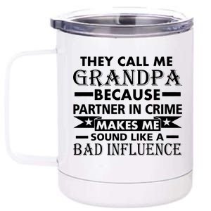 Funny Grandpa Grandfather 12 oz Stainless Steel Tumbler Cup