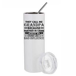 Funny Grandpa Grandfather Stainless Steel Tumbler