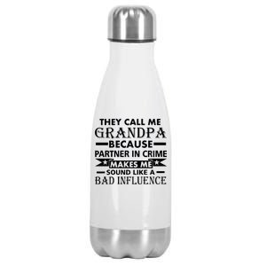 Funny Grandpa Grandfather Stainless Steel Insulated Water Bottle