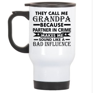 Funny Grandpa Grandfather Stainless Steel Travel Mug