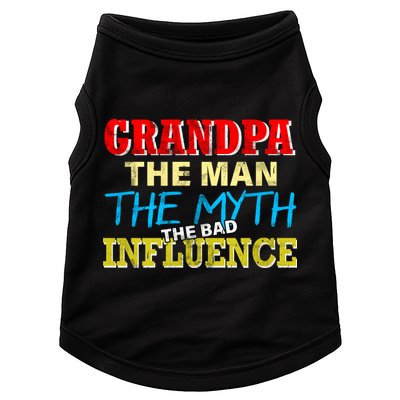 Funny Grandpa Man Myth The Bad Influence Doggie Tank