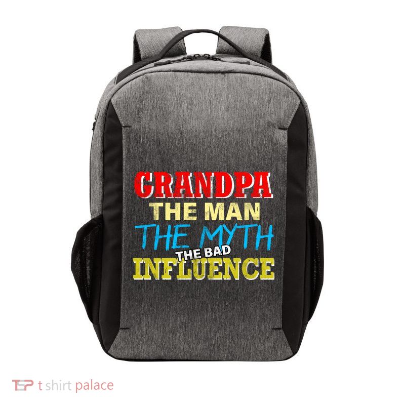 Funny Grandpa Man Myth The Bad Influence Vector Backpack