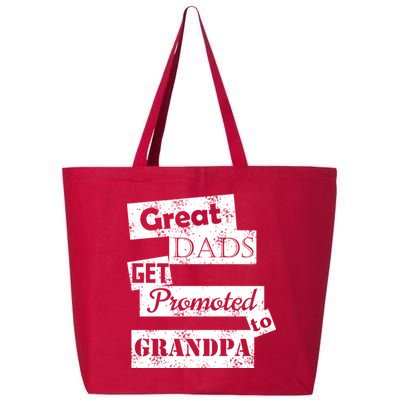 Funny Great Dads Get Promoted To Grandpa 25L Jumbo Tote