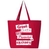 Funny Great Dads Get Promoted To Grandpa 25L Jumbo Tote