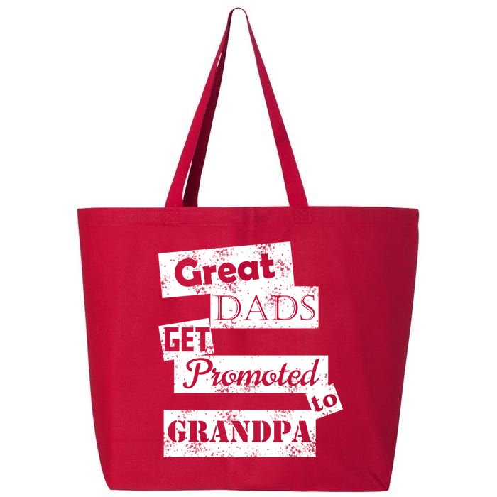 Funny Great Dads Get Promoted To Grandpa 25L Jumbo Tote