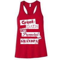 Funny Great Dads Get Promoted To Grandpa Womens Tank Top