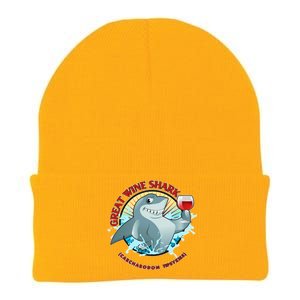 Funny Great Wine Shark Emblem Knit Cap Winter Beanie