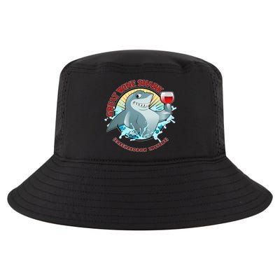 Funny Great Wine Shark Emblem Cool Comfort Performance Bucket Hat