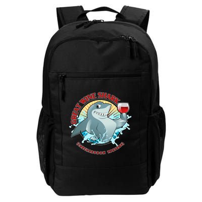 Funny Great Wine Shark Emblem Backpack