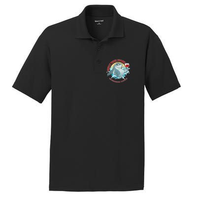 Funny Great Wine Shark Emblem PosiCharge RacerMesh Polo