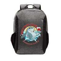 Funny Great Wine Shark Emblem Vector Backpack