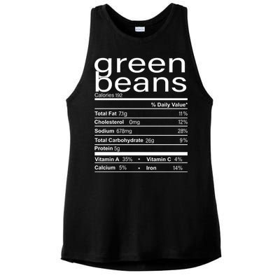 Funny Green Bean Nutrition Ladies PosiCharge Tri-Blend Wicking Tank