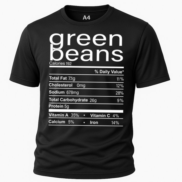 Funny Green Bean Nutrition Cooling Performance Crew T-Shirt