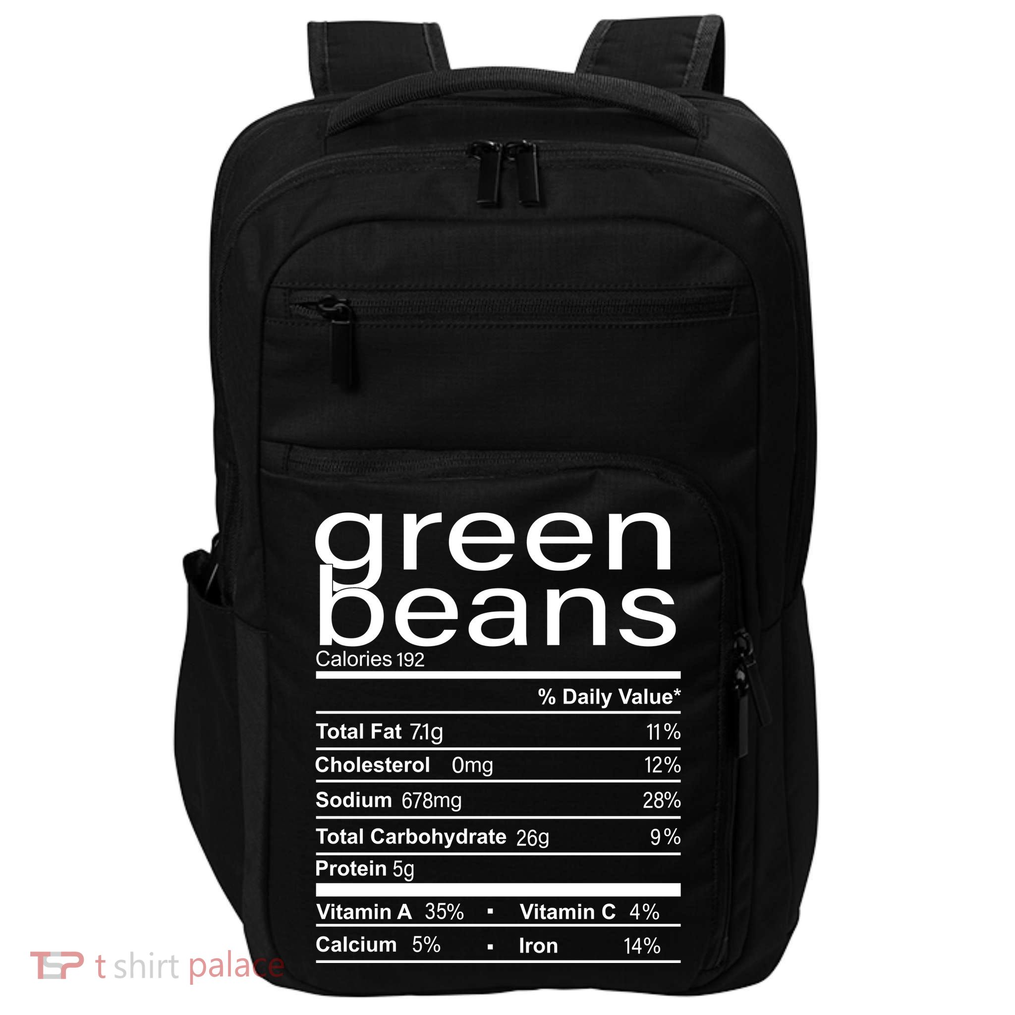 Funny Green Bean Nutrition Impact Tech Backpack