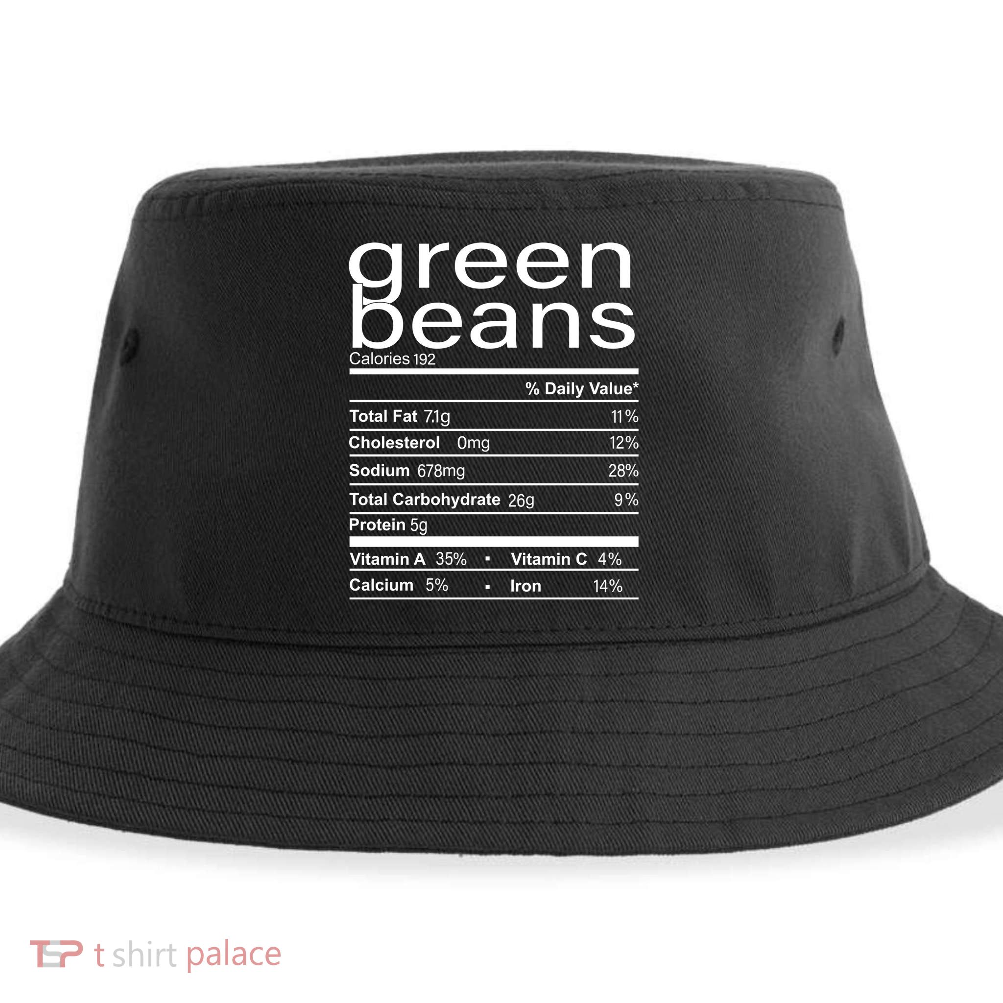 Funny Green Bean Nutrition Sustainable Bucket Hat