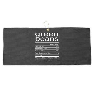 Funny Green Bean Nutrition Large Microfiber Waffle Golf Towel