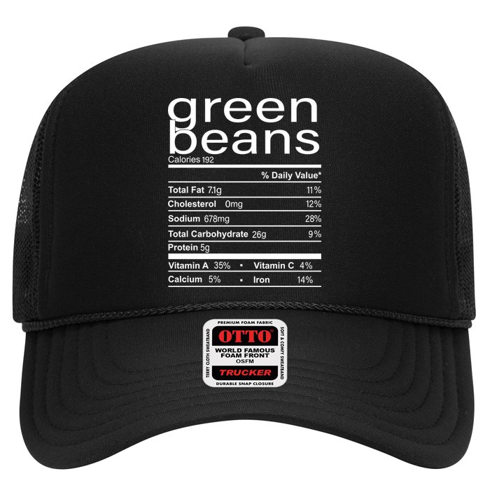 Funny Green Bean Nutrition Trucker Hat