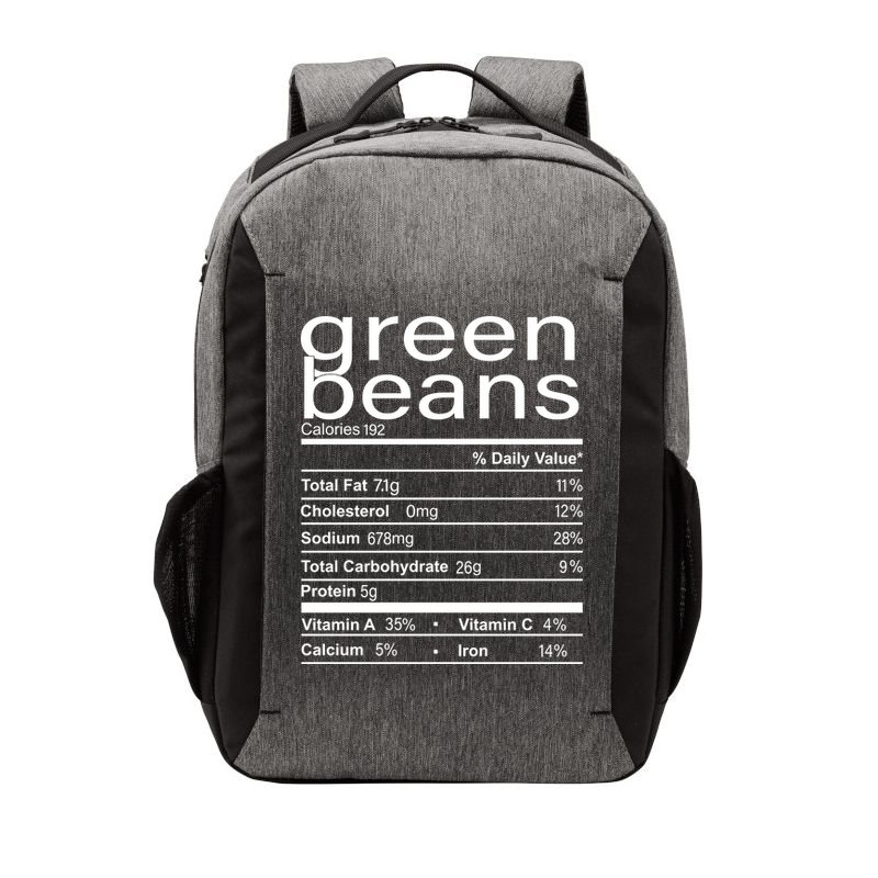 Funny Green Bean Nutrition Vector Backpack