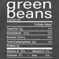 Funny Green Bean Nutrition Vector Backpack
