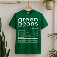 Funny Green Bean Nutrition T-Shirt