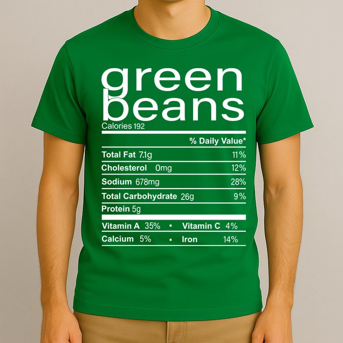 Funny Green Bean Nutrition T-Shirt