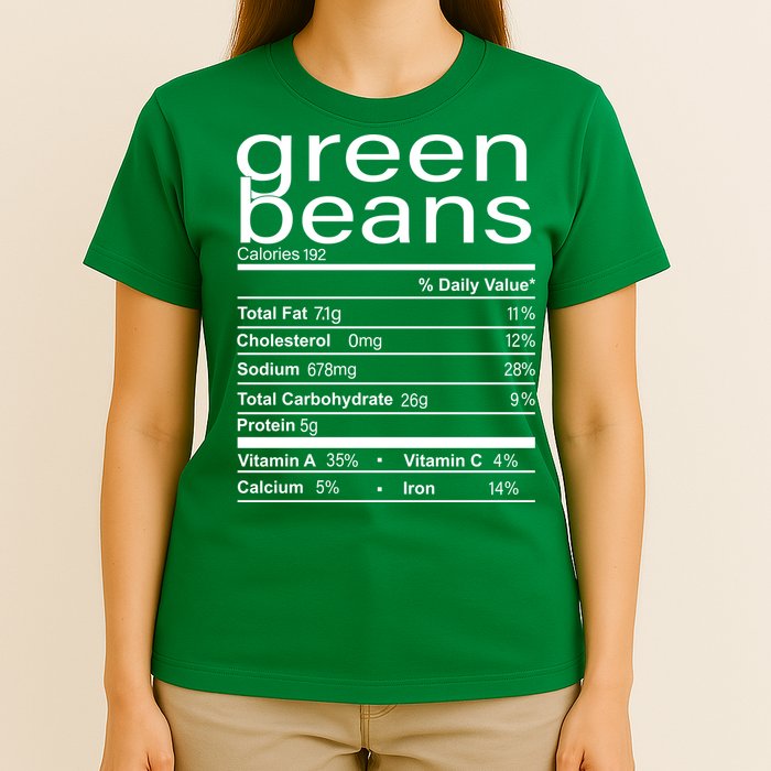 Funny Green Bean Nutrition T-Shirt