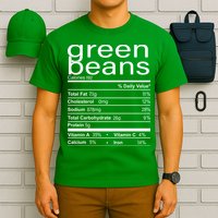 Funny Green Bean Nutrition T-Shirt