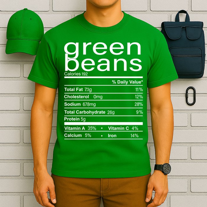 Funny Green Bean Nutrition T-Shirt