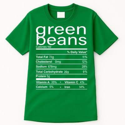 Funny Green Bean Nutrition Tall T-Shirt