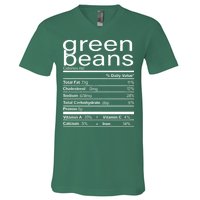 Funny Green Bean Nutrition V-Neck T-Shirt