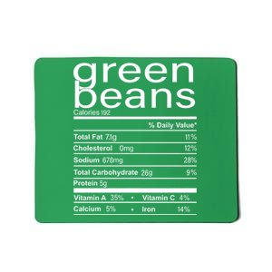 Funny Green Bean Nutrition Mousepad