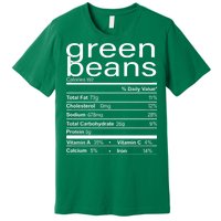 Funny Green Bean Nutrition Premium T-Shirt