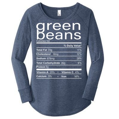 Funny Green Bean Nutrition Women's Perfect Tri Tunic Long Sleeve Shirt