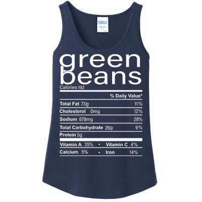 Funny Green Bean Nutrition Ladies Essential Tank