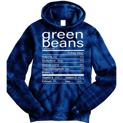 Funny Green Bean Nutrition Tie Dye Hoodie