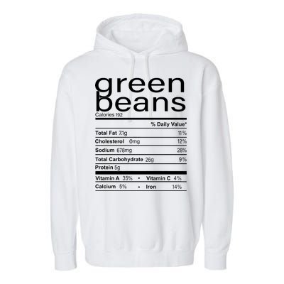 Funny Green Bean Nutrition Garment-Dyed Fleece Hoodie