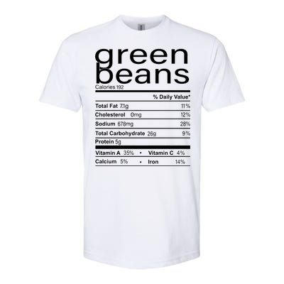 Funny Green Bean Nutrition Softstyle CVC T-Shirt