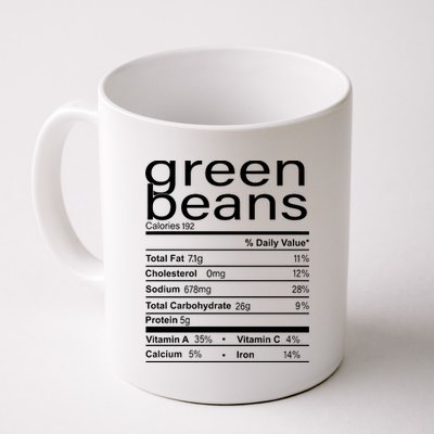 Funny Green Bean Nutrition Coffee Mug