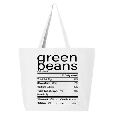 Funny Green Bean Nutrition 25L Jumbo Tote