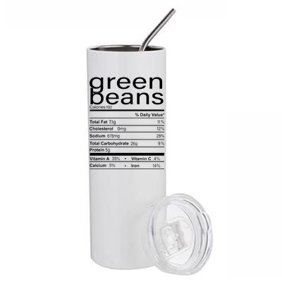 Funny Green Bean Nutrition Stainless Steel Tumbler