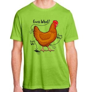 Funny Guess What Chicken Butt ggg Adult ChromaSoft Performance T-Shirt